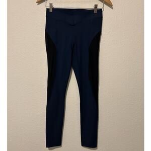 Ivy Park Size Medium Leggings Blue Workout Gym Athleisure Pants Running Yoga